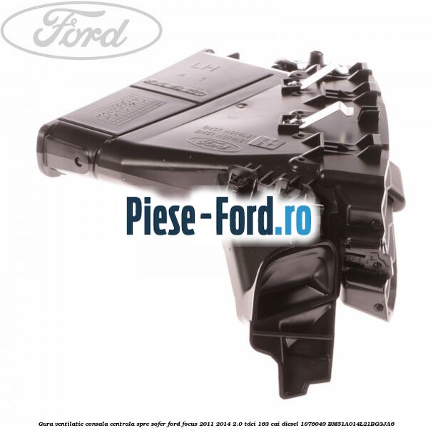 Gura ventilatie consala centrala, spre sofer Ford Focus 2011-2014 2.0 TDCi 163 cai #FCAC63692E Gura ventilatie consala centrala, spre sofer Ford Focus 2011-2014 2.0 TDCi 163 cai diesel #FCAC63692E