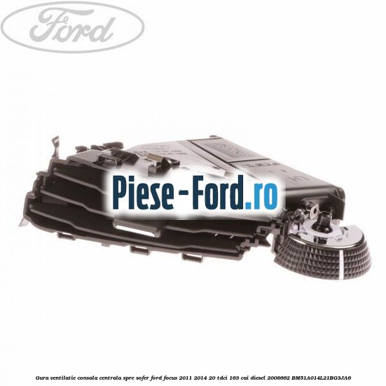 Gura ventilatie consala centrala, spre sofer Ford Focus 2011-2014 2.0 TDCi 163 cai #FCAC63692E Gura ventilatie consala centrala, spre sofer Ford Focus 2011-2014 2.0 TDCi 163 cai #FCAC63692E