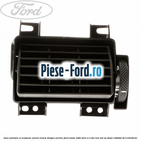 Gura ventilatie stanga, sofer Ford Transit 2006-2014 2.2 TDCi RWD 100 cai diesel