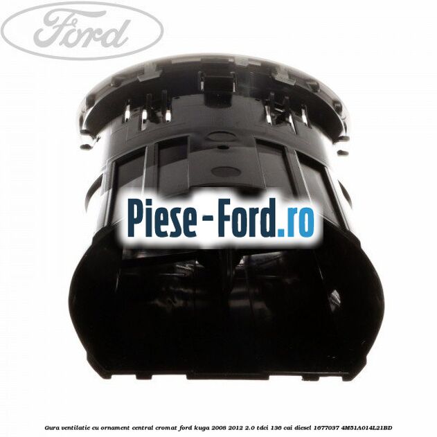 Gura ventilatie, cu ornament central cromat Ford Kuga 2008-2012 2.0 TDCi 136 cai diesel #D9DA5459C8