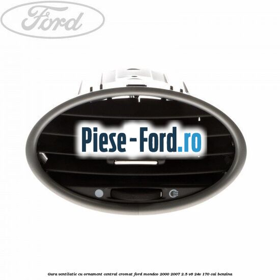 Gura ventilatie, cu ornament central cromat Ford Mondeo 2000-2007 2.5 V6 24V 170 cai benzina