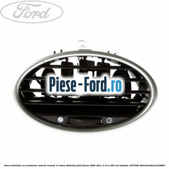 Gura ventilatie, cu ornament central cromat Ford Focus 2008-2011 2.5 RS 305 cai benzina