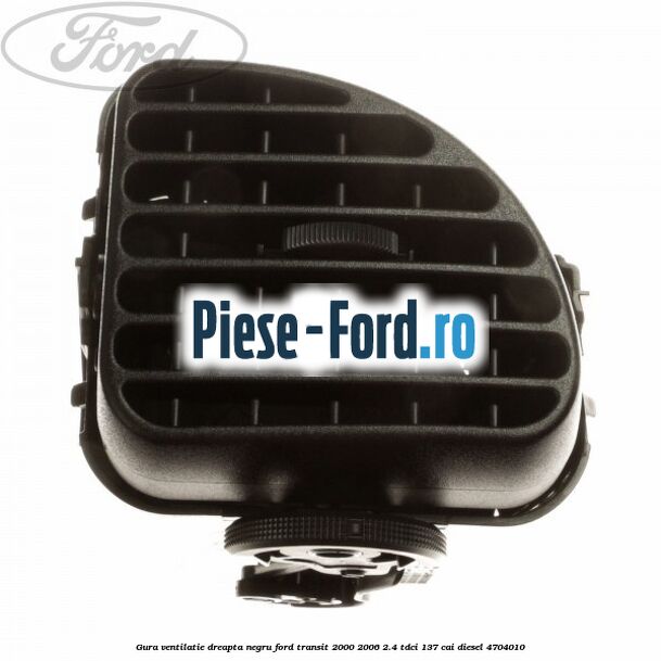 Gura ventilatie dreapta, negru Ford Transit 2000-2006 2.4 TDCi 137 cai diesel