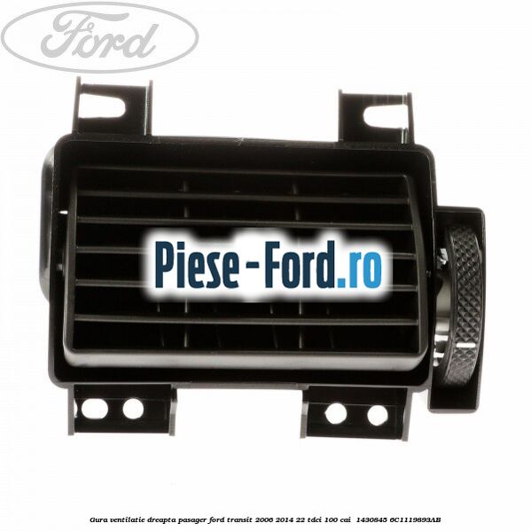Gura ventilatie dreapta, pasager Ford Transit 2006-2014 2.2 TDCi 100 cai #175B6DD297