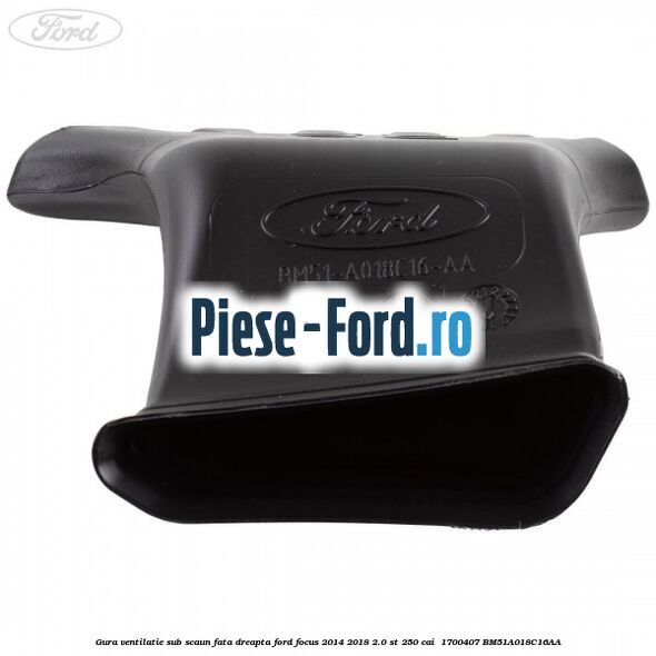 Gura ventilatie sub scaun fata dreapta Ford Focus 2014-2018 2.0 ST 250 cai  #7EFBEFB2EA