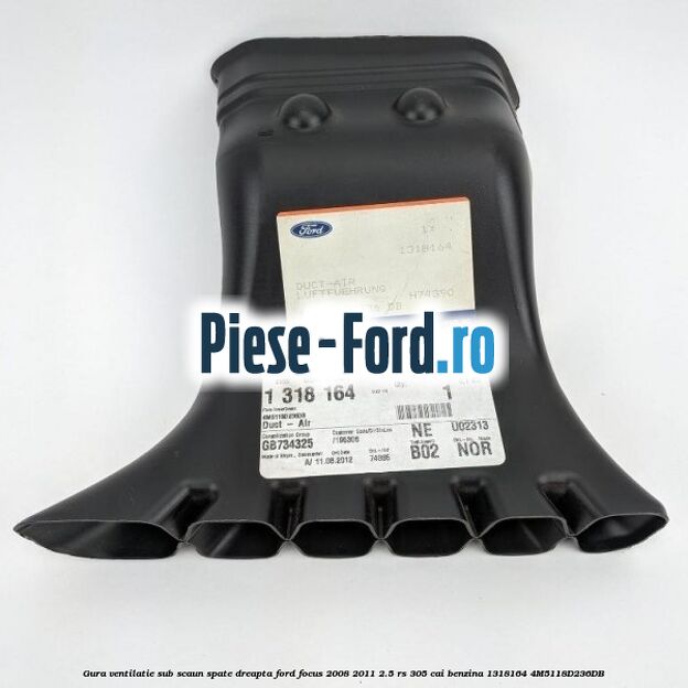Gura ventilatie sub scaun spate dreapta Ford Focus 2008-2011 2.5 RS 305 cai benzina