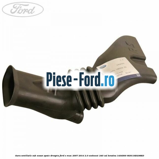 Gura ventilatie sub scaun spate dreapta Ford S-Max 2007-2014 2.0 EcoBoost 240 cai benzina
