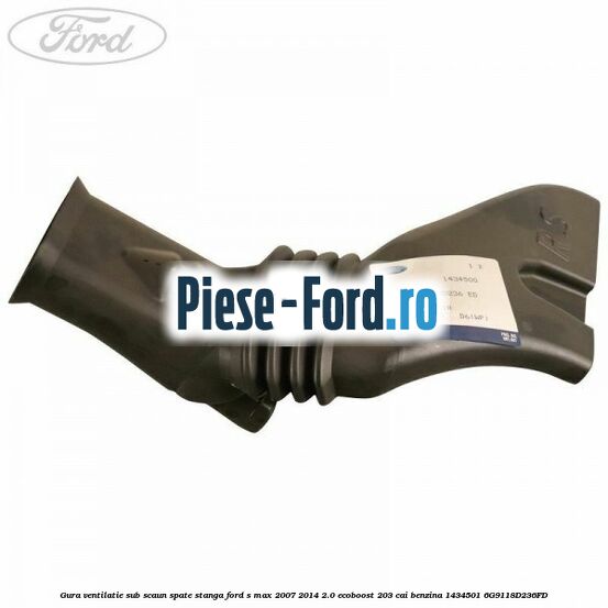 Gura ventilatie sub scaun spate stanga Ford S-Max 2007-2014 2.0 EcoBoost 203 cai benzina