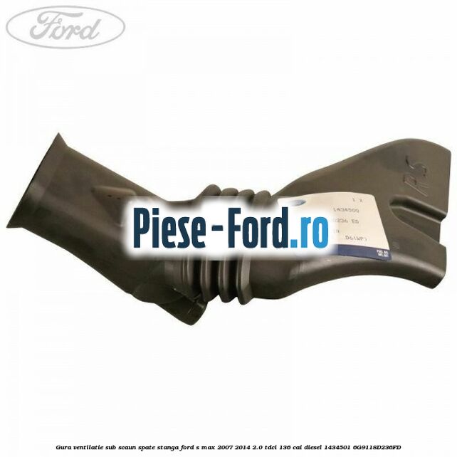 Gura ventilatie sub scaun spate stanga Ford S-Max 2007-2014 2.0 TDCi 136 cai diesel