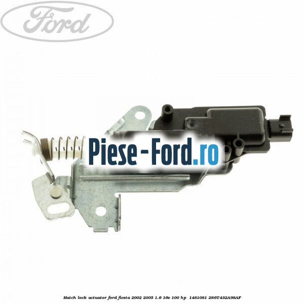 Hatch lock actuator Ford Fiesta 2002-2005 1.6 16V 100 HP  #BD17650B9E