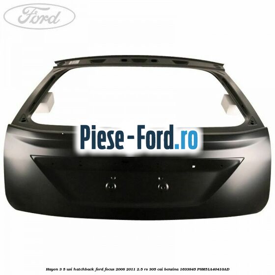 Gura ventilatie capota stanga RS, primerizata Ford Focus 2008-2011 2.5 RS 305 cai benzina