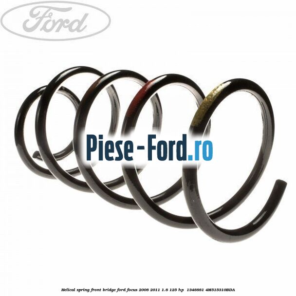Helical spring front bridge Ford Focus 2008-2011 1.8 125 HP  #53DDF07389