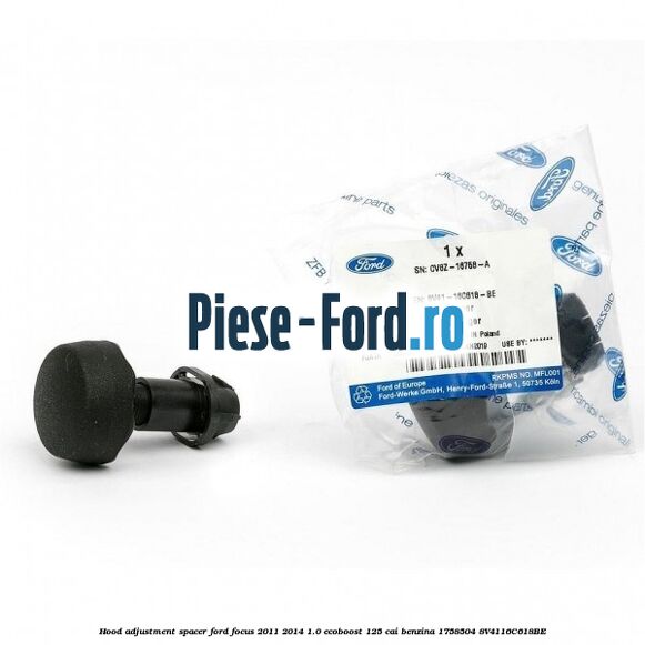 Hood adjustment spacer Ford Focus 2011-2014 1.0 EcoBoost 125 cai benzina #6DB2F8BC53