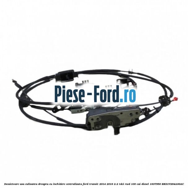 Incuietoare usa culisanta dreapta cu inchidere centralizata Ford Transit 2014-2018 2.2 TDCi RWD 100 cai diesel