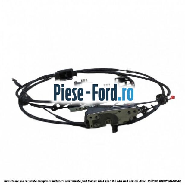 Incuietoare usa culisanta dreapta cu inchidere centralizata Ford Transit 2014-2018 2.2 TDCi RWD 125 cai diesel