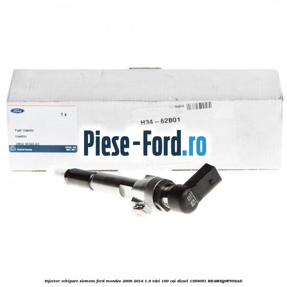 Injector echipare Siemens Ford Mondeo 2008-2014 1.8 TDCi 100 cai diesel #9F72E08235