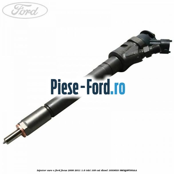 Injector Euro V Ford Focus 2008-2011 1.6 TDCi 109 cai diesel #6EE27B3951