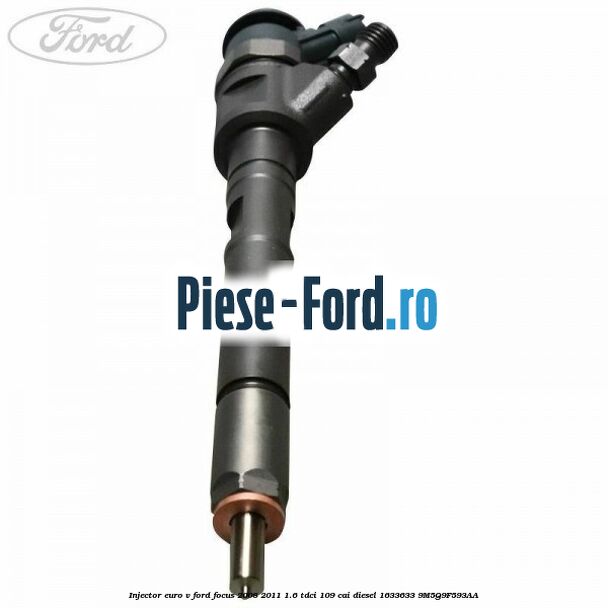 Injector Euro V Ford Focus 2008-2011 1.6 TDCi 109 cai diesel #6EE27B3951