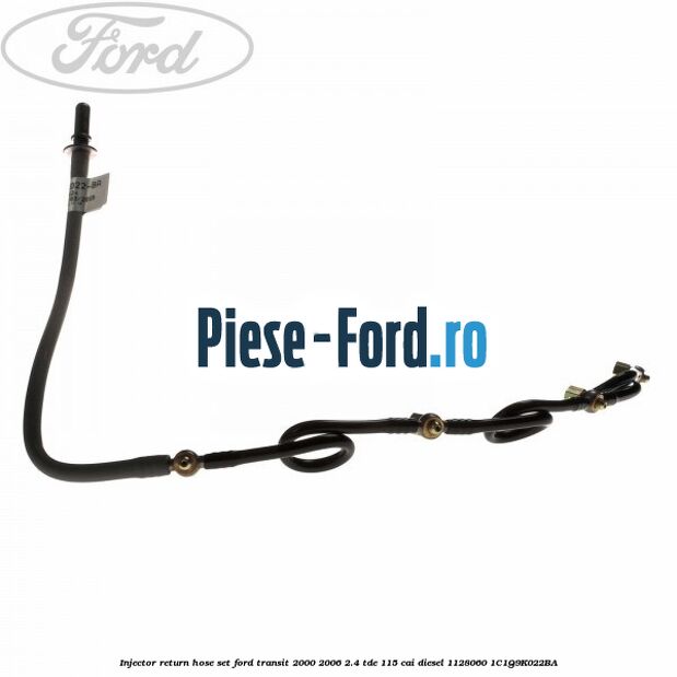 Injector return hose set Ford Transit 2000-2006 2.4 TDE 115 cai diesel #B1F78975CC