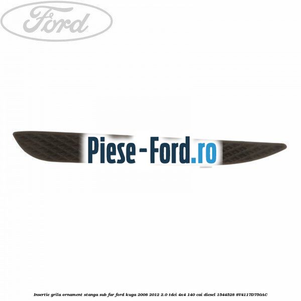 Insertie grila ornament stanga, sub far Ford Kuga 2008-2012 2.0 TDCI 4x4 140 cai diesel