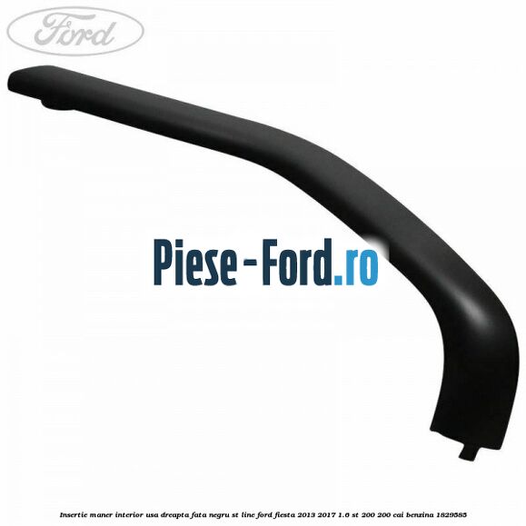 Insertie maner interior usa dreapta fata negru ST Line Ford Fiesta 2013-2017 1.6 ST 200 200 cai benzina #64CC3A9BBA