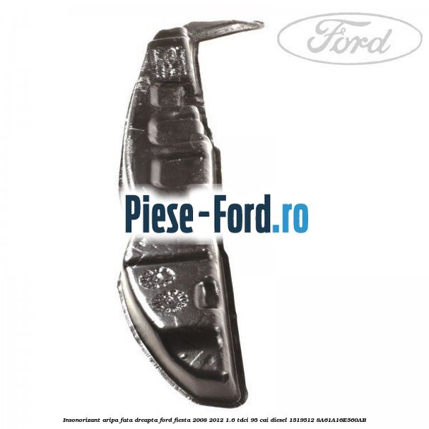 Insonorizant aripa fata dreapta Ford Fiesta 2008-2012 1.6 TDCi 95 cai diesel