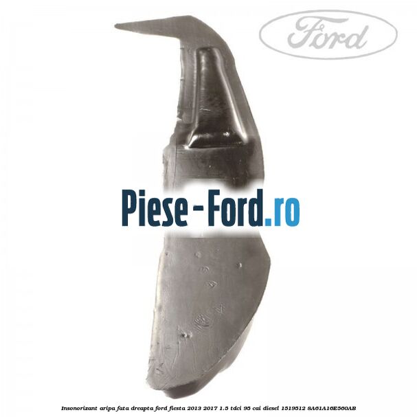Insonorizant aripa fata dreapta Ford Fiesta 2013-2017 1.5 TDCi 95 cai diesel