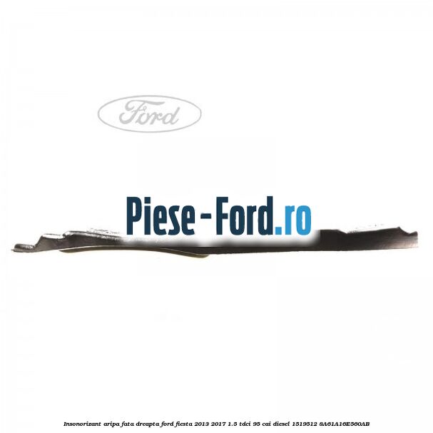 Insonorizant aripa fata dreapta Ford Fiesta 2013-2017 1.5 TDCi 95 cai diesel
