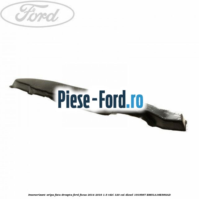 Insonorizant aripa fata dreapta Ford Focus 2014-2018 1.5 TDCi 120 cai diesel