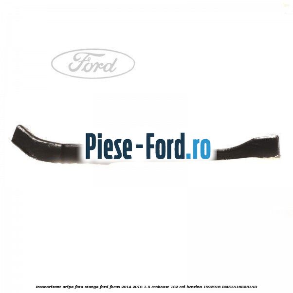 Insonorizant aripa fata dreapta Ford Focus 2014-2018 1.5 EcoBoost 182 cai benzina
