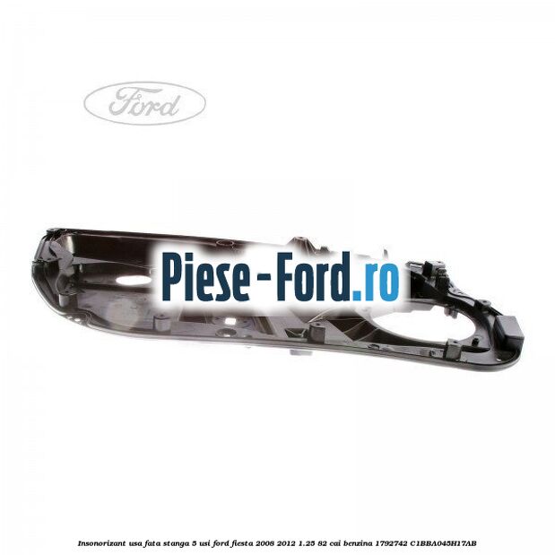 Insonorizant usa fata dreapta 5 usi Ford Fiesta 2008-2012 1.25 82 cai benzina