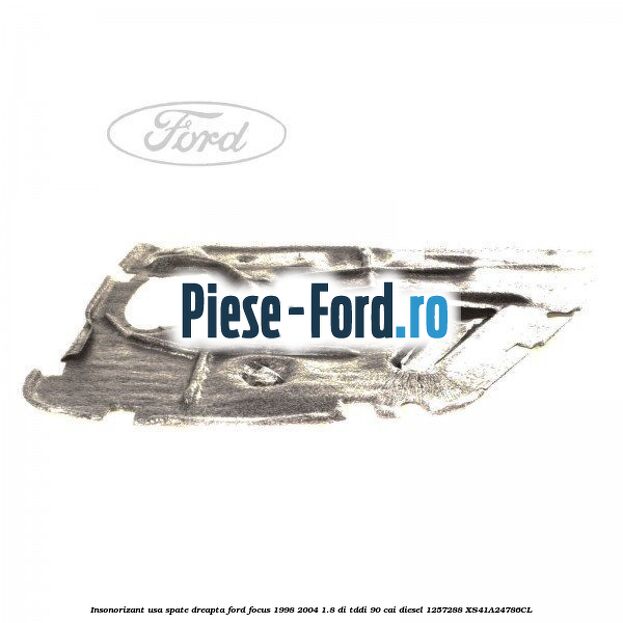 Insonorizant usa spate dreapta Ford Focus 1998-2004 1.8 DI/TDDi 90 cai diesel #3B90F0F60F