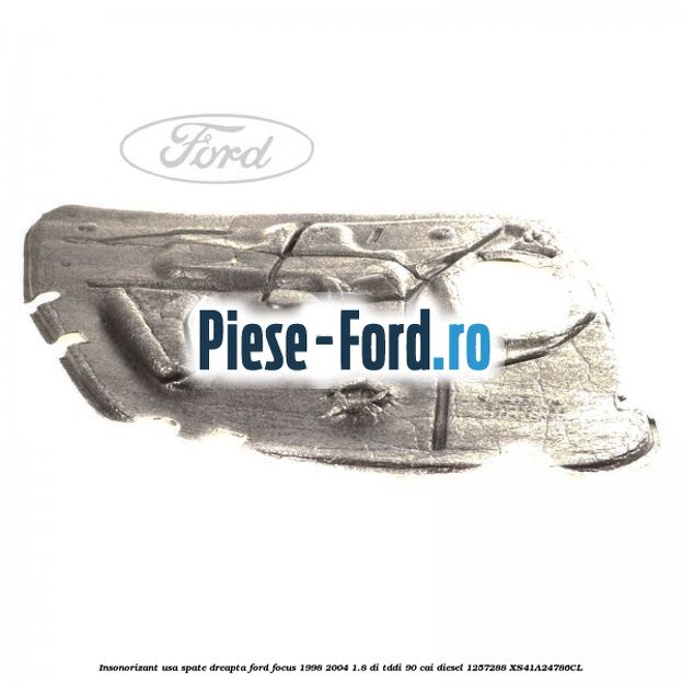Insonorizant usa spate dreapta Ford Focus 1998-2004 1.8 DI/TDDi 90 cai diesel #3B90F0F60F