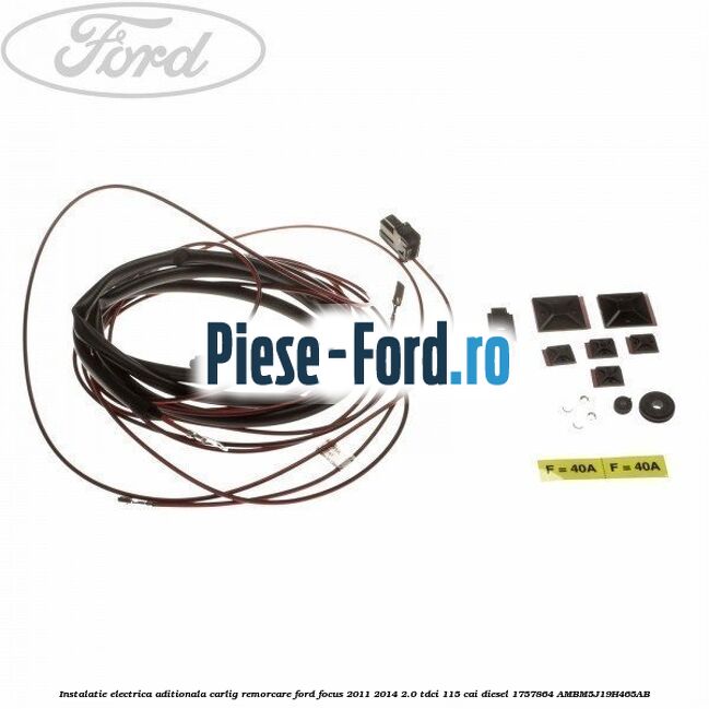 Instalatie electrica aditionala carlig remorcare Ford Focus 2011-2014 2.0 TDCi 115 cai diesel