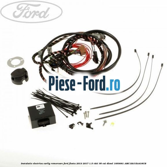Instalatie electrica carlig remorcare Ford Fiesta 2013-2017 1.5 TDCi 95 cai diesel