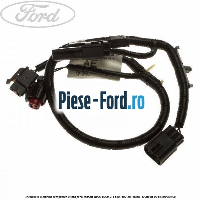 Cablu acumulator circuit auxiliar Ford Transit 2000-2006 2.4 TDCi 137 cai diesel