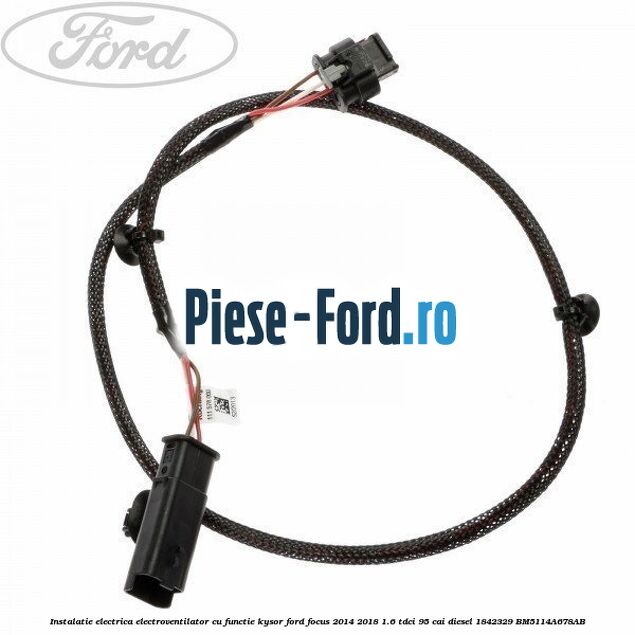 Instalatie electrica electroventilator cu functie Kysor Ford Focus 2014-2018 1.6 TDCi 95 cai diesel