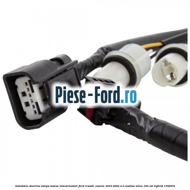 Instalatie electrica lampa numar inmatriculare Ford Transit Custom 2019-2023 2.0 EcoBlue mHEV 130 cai Hybrid #9C3ED0C51B