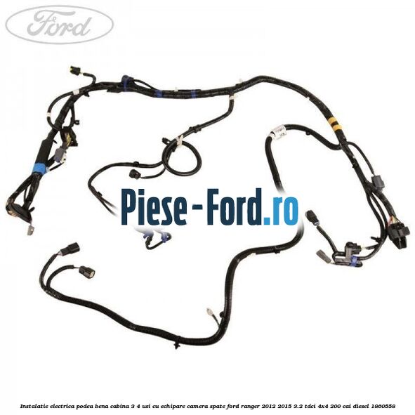Instalatie electrica podea bena cabina 3/4 usi cu echipare camera spate Ford Ranger 2012-2015 3.2 TDCi 4x4 200 cai diesel #98A47EB8AE