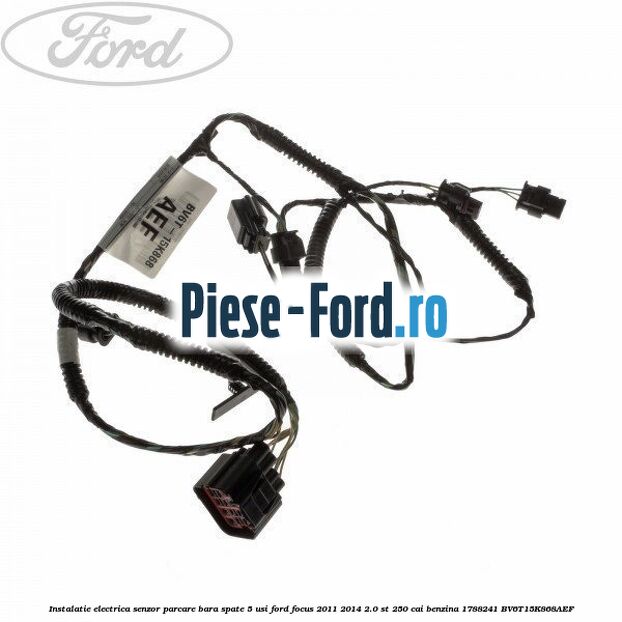 Instalatie electrica senzor parcare bara spate 5 usi Ford Focus 2011-2014 2.0 ST 250 cai benzina
