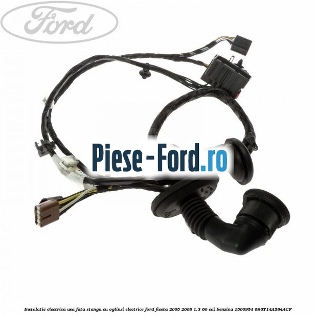 Instalatie electrica usa fata dreapta cu oglinzi pliabile electrice Ford Fiesta 2005-2008 1.3 60 cai benzina
