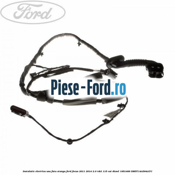 Instalatie electrica usa fata stanga Ford Focus 2011-2014 2.0 TDCi 115 cai diesel