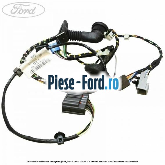 Instalatie electrica usa fata stanga cu oglinzi pliabile electrice Ford Fiesta 2005-2008 1.3 60 cai benzina