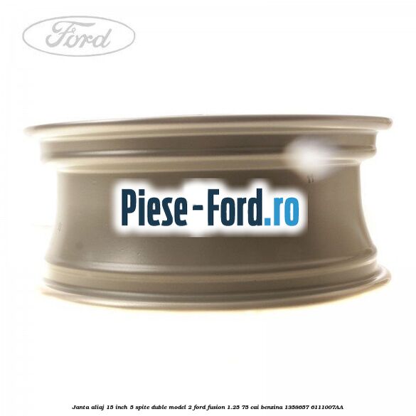 Janta aliaj 15 inch, 5 spite duble model 2 Ford Fusion 1.25 75 cai benzina #C3D7A4073E