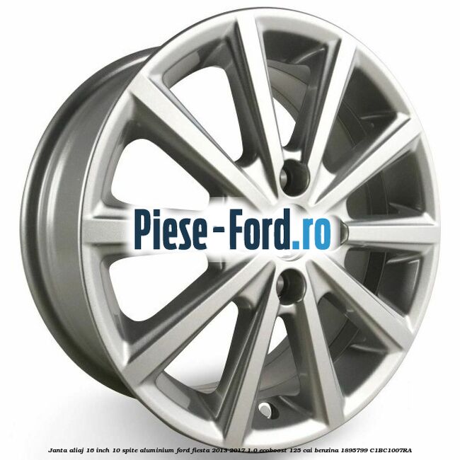 Janta aliaj 15 inch, 5 spite duble Y Ford Fiesta 2013-2017 1.0 EcoBoost 125 cai benzina