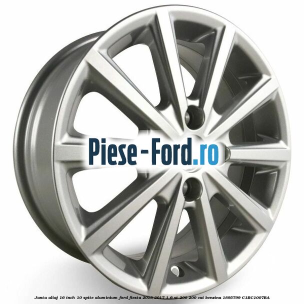 Janta aliaj 15 inch, 5 spite duble Y Ford Fiesta 2013-2017 1.6 ST 200 200 cai benzina
