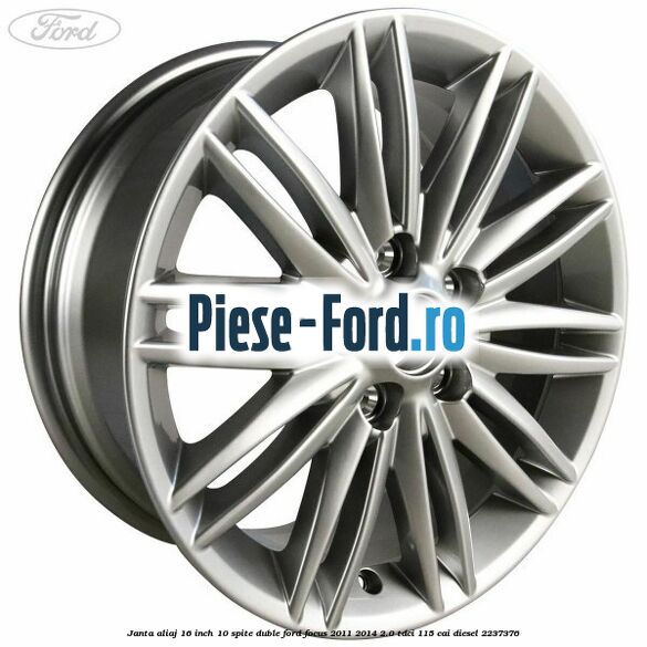 Janta aliaj 16 inch, 10 spite duble Ford Focus 2011-2014 2.0 TDCi 115 cai
