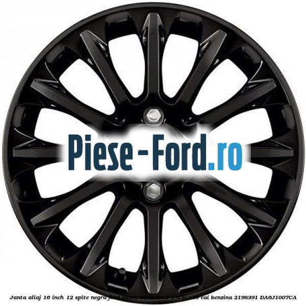 Janta aliaj 16 inch, 12 spite Ford Fiesta 2008-2012 1.6 Ti 120 cai benzina