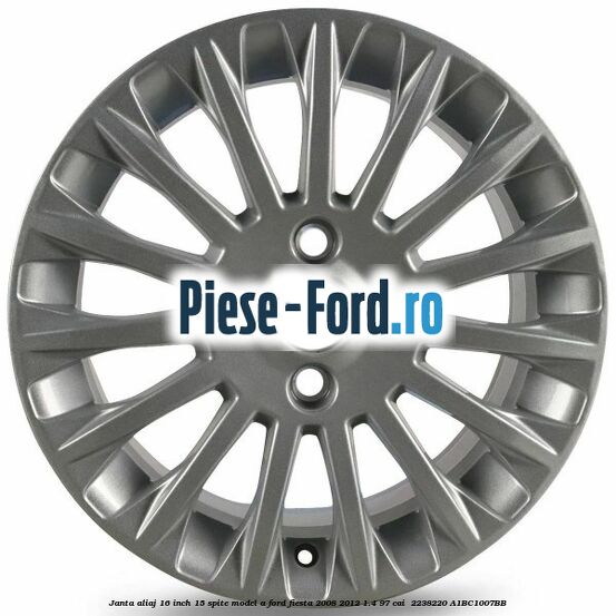 Janta aliaj 16 inch, 15 spite model A Ford Fiesta 2008-2012 1.4 97 cai  #A8C1C23FD0