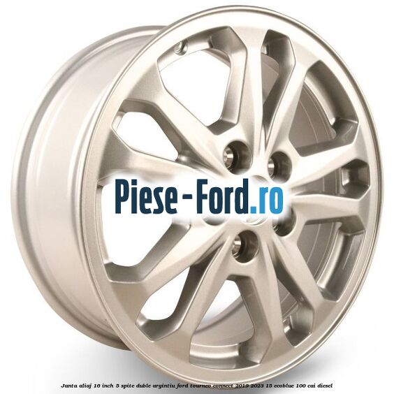 Janta aliaj 16 inch, 5 spite duble argintiu Ford Tourneo Connect 2019-2023 1.5 EcoBlue 100 cai diesel